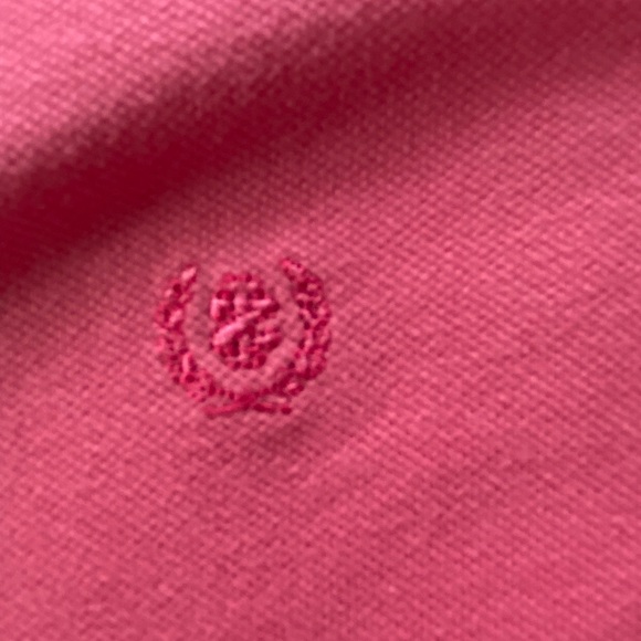 Izod Pink Cap Sleeve Polo Button Front Knit Shirt Size Large Petite - Picture 7 of 11